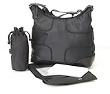 OiOi HOBO マザーズバッグ テープディティール ブラック 6385