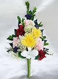 お仏壇神棚のお供えアレンジ雅-黄色の菊のアレンジ プリザーブドフラワー