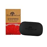 Shea Natural Black Soap - Shea Butter Cleansing Grapefruit Pomelo - 5 oz - 1518190