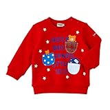 ホットビスケッツ(MIKIHOUSE HOT BISCUITS) ポケットいっぱい プリントトレーナー 73-5602-610 (１１０ｃｍ, 赤（02）)