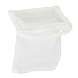 洗濯機7×8.5センチメートルプラスチック白のナイロンフィルター網状バッグ