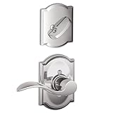 Schlageロック会社f59acc625camrhアクセントRight Handed内部パックレバーセットwith Single C、明るいクロム