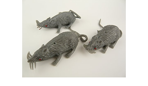 Amazon いたずらグッズ ねずみ 3匹セット おもちゃ ゴム製 ジョーク どっきり おもちゃ