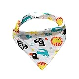 Tovadoo ベビー よだれかけ　コットンブレンド　プリント　可愛い　出産祝い　ギフト 五色入　42*33*24cm　0-3歳