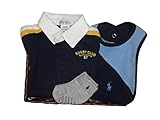 ラルフローレンの子供服　POLO　RALPHLAUREN　ベビー　出産お祝いセット（長袖）　男の子　８０ｃｍ　９ヶ月～１２ヶ月用 [並行輸入品]