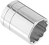 S K Hand Tools SKT40130 .50in. Drive 12 Point Standard Socket 1.31in.