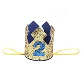 ベビー誕生日デジタルCrown Hat Headwear With Elasticヘッドバンド男の子女の子子供用スパンコールヘッドカチューシャヘアアクセサリーBrithday数ヘアDecors