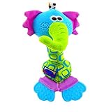 BabyグラブぬいぐるみおもちゃスティックHand Rattleおもちゃwith Teether – -elephant