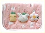 タオル製ベビー服　ベビー用品＝母子手帳入れ＝出産祝いやギフトにもどうぞ (ピンク)
