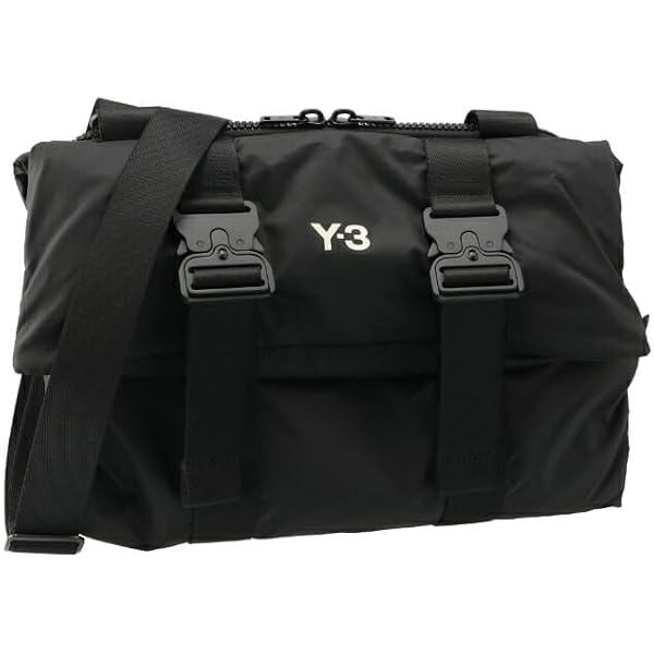 Amazon | Y-3 メンズ ユーティリティメッセンジャーバッグ, ブラック