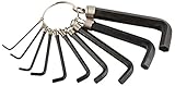 ATE Pro. USA 41061 Wrench, Hex Key, on Ring, SAE 10-Piece Set by ATE Pro. USA