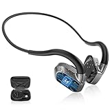 【2025新型】骨伝導イヤホン bluetooth 5.4 MP3プレーヤー機能 2in1 32GB 8000曲容量 オープンイヤー ワイヤレスイヤホン IPX8防水 技適認証済み こつでんどう bluetooth 骨伝導ヘッドホン ランニング スポーツイヤフォン 急速充電 8時間再生（ブラック+グレー）