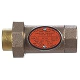 Cash Acme 17217-0000LF BF1 3/4-Inch Dual Check Backflow Preventer with Threaded Union Inlet, Lead Fr