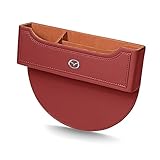 マツダ 収納ボックス 収納ソフト 収納ケース アテンザ アクセラ CX-3 CX-4 CX-5 CX-8 デミオ 車パーツ 専属ロゴ 挟み取り付け 丈夫で長持ちする 車用 [並行輸入品] (ワインレッド, マツダ)