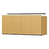 白井産業【SHIRAI】上置き 天井突っ張り 壁面収納 扉付 ポルターレ ナチュラルブラウン 幅120cm  POR-5512DUNA POR-5512DUNA