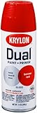 Krylon 8803 'Dual' Paint and Primer 12-Ounce Aerosol, Gloss Banner Red by Krylon