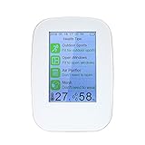 KKmoon ポータブル デジタル 空気質検出器 屋内/屋外 PM2.5検出器 エアー検出器 空気モニターLCD TVOCテスター 充電電池付き