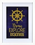 Linden Ave壁飾りave10100 Dream Explore検出、11 " x 14 "