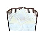 Baby Doll Bedding Modern Hotel Style Crib Bedding Set, Ivory by BabyDoll Bedding