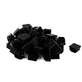 uxcell　スクエアチューブ挿入　ブランキングカバー　キャップエンド　20mmx20mm　プラスチック　50個入り