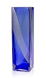 アデリア  津軽びいどろ 花器 角 BL金 F-77675