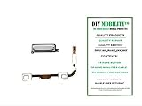 Samsung Galaxy S4 Replacement Home Button (White) and Home Menu Sensor Flex Cable with Instructions 