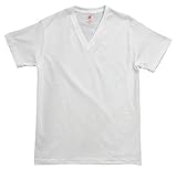 [ヘインズ] 半袖シャツ 着心地良い 綿100% PREMIUM Japan Fit VネックTシャツ HM1-F002 メンズ ホワイト S