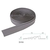 ミヅシマ工業　マット・ちどり格子専用　エッジロール　本体　75ｍｍ×20ｍ×13ｍｍ　1巻　グレー　●581-0030 グレー