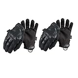 2 - Pack Mechanix Wear The Original Covert Work / dutyブラック手袋 – 複数のサイズ X-Large