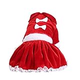 レンコス（Lemcos）犬の衣装 大セール ペット クリスマス Christmas スカート犬服 猫服 秋冬服 チョウははさみます ワンピース 暖かい 可愛い 普段着 心地良いです 散歩 お出かけ シ