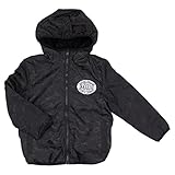 キッズ リバーシブルジャケット 迷彩柄 ボア 無地[323505017] 110cm ブラック