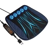 Itisyou シートクーラー USB給電 シートベンチレーション 車クールシート カーシート 5個強力ファン 3段階風量調節 クールカーシート 車 冷却シート ベンチレーションシート (ブルー)