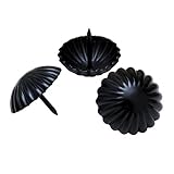 Decotacks Large Daisy Upholstery Nails / tacks 1.6 in Dia – 15個[ブラック] dx5440bl-15
