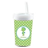 グリーンSeahorse Personalized Built inストロータンブラー