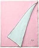 yuga☆リバーシブル・ガーゼブランケット いちご×くちなし染め オーガニックコットン100% ベビー 服 男の子 女の子 兼用 おくるみ 出産祝い プレゼント 天然染め 綿100% おもてなし賞受賞