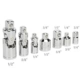 7pc ユニバーサルジョイント・ソケットアダプターセット WHSDN102 [並行輸入品]