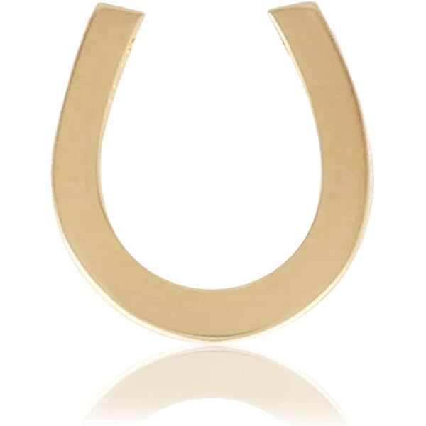 Amazon | 18金 ペンダントトップ 馬蹄 レディース K18 チャーム