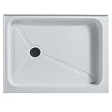 Vigo vg06019wht3240 102.2 W x 32.375d in。長方形シャワーパン Left VG06019WHT3240L 1