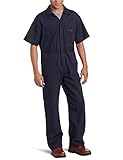 Key Apparel Men's Poplin Short Sleeve Unlined Coverall Navy XX-Large-Short [並行輸入品]