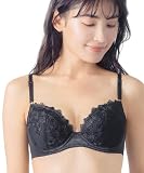 Wing/Wacoal(ウイング/ワコール)ブラジャー なめらかなつけごこち【ナチュラルアップブラ 3/4カップ】KB2060 BL F75