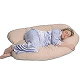 Leachco Back 'N Belly Chic Pillow with Easy On- Off Zippered Cover - Beige Swirls by Leachco [並行輸入品]