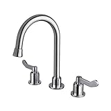 Ultra Faucets UF85100 Light Commercial Collection High-arc Two-Handle Widespread Bathroom Sink Fauce