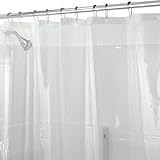 InterDesign Mildew-Free PEVA 3 Gauge Shower Liner, 72 x 72, Clear [並行輸入品]
