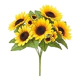 造花　ヒマワリブッシュ（S）-X7