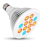 Chenci（チェンシ）24W LED植物育成ライト E27水耕栽培ランプ 室内栽培用 630nm×660nm×460nm (ホワイト)