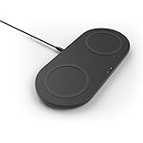 Belkin ワイヤレス充電器 充電パッド 2台同時 20W(10W x 2 )Qi認証 iPhone 15 / 14 / 13 / 12 / SE / 11 / XR / AirPods / Android スマホ各種対応 BOOST↑CHARGE