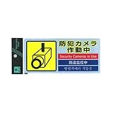 光 ステッカー 防犯カメラ作動中 SEC127-1