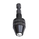 FC キーレスドリルチャック 六角 0.3-3.5MM （1個） (黒)