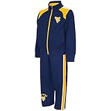Toddlers NCAA West Virginia Mountaineersスウェットシャツトラック、パンツコンボセット(チームカラー)