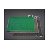 エスコ 440x740mm吸水玄関マット グリｰン EA997RY-31